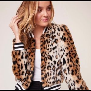 Jack by BB Dakota Animal Print Bomber Jacket